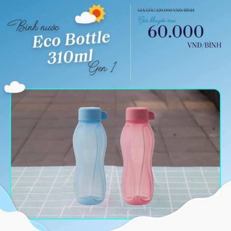 Tupperware - Bình nước eco bottle 310ml