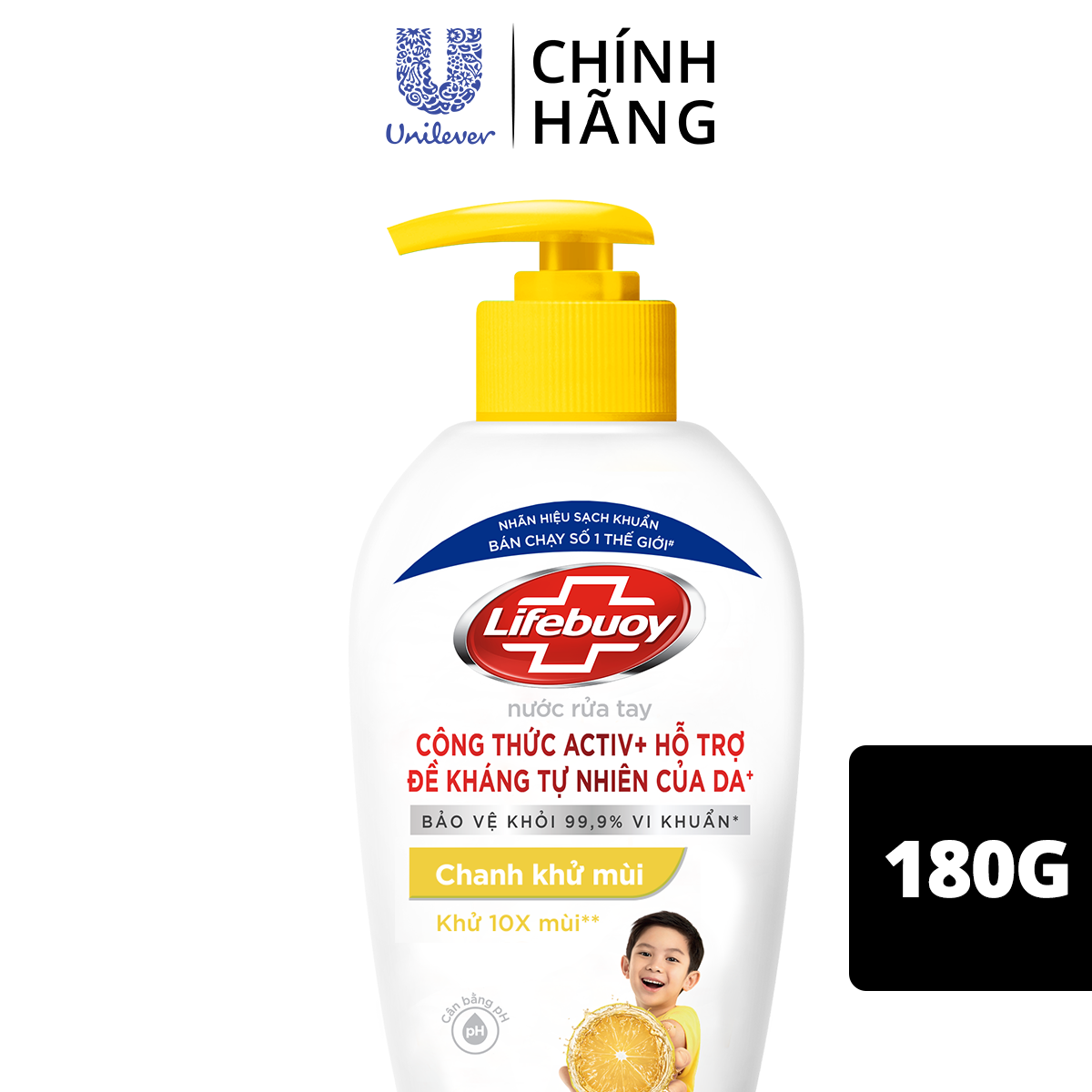 Nước rửa tay Lifebuoy 180g 5 màu lựa chọn