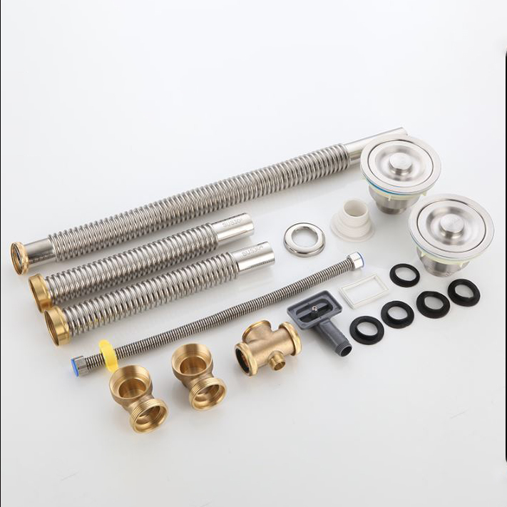 Bộ xã Bồn Rửa Chén Đôi Inox 304
