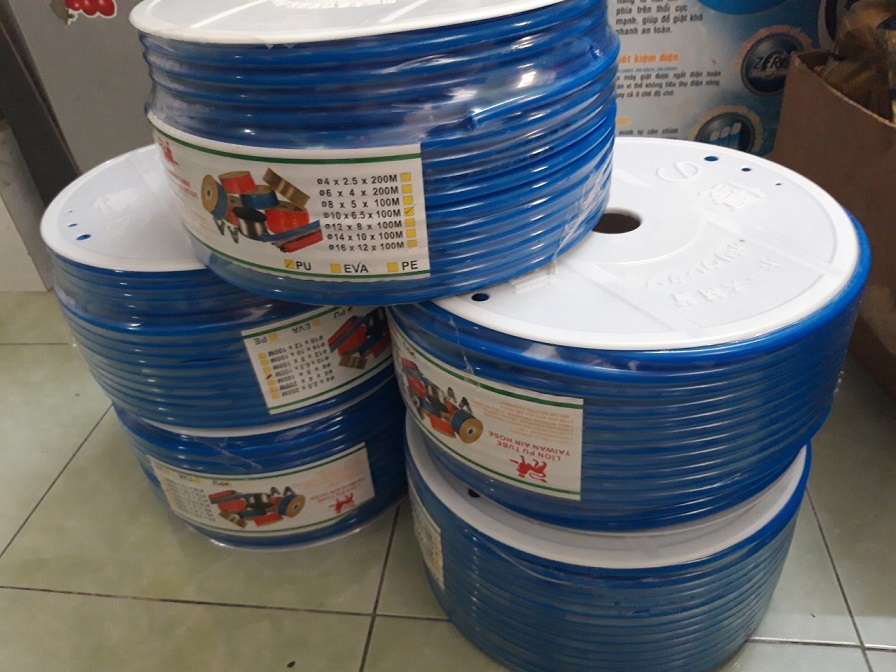 2 mét Dây PU 12 ly màu xanh