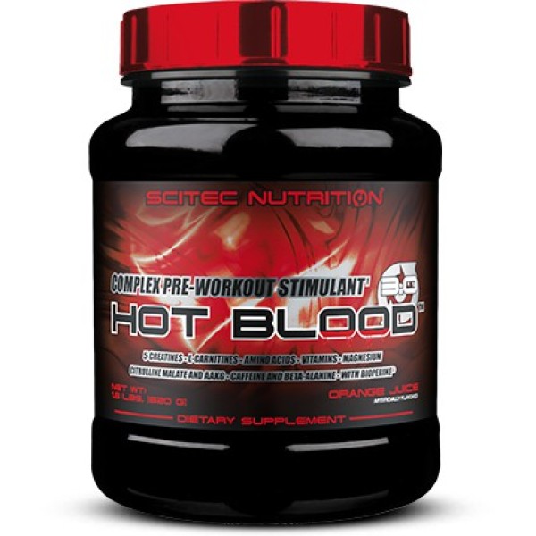 [HCM]HOT BLOOD | Scitec Hot Blood 3.0 15 Lần Dùng | Pre workout Tăng Năng Lượng Sức Mạnh 300G - Chính Hãng - Muscle Fitness