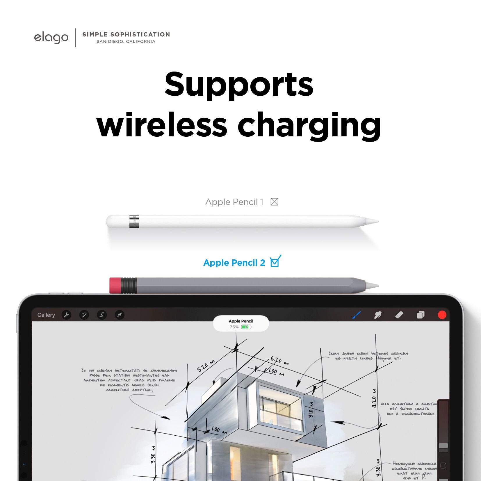 Cover Elago Silicone cho Apple Pencil 2