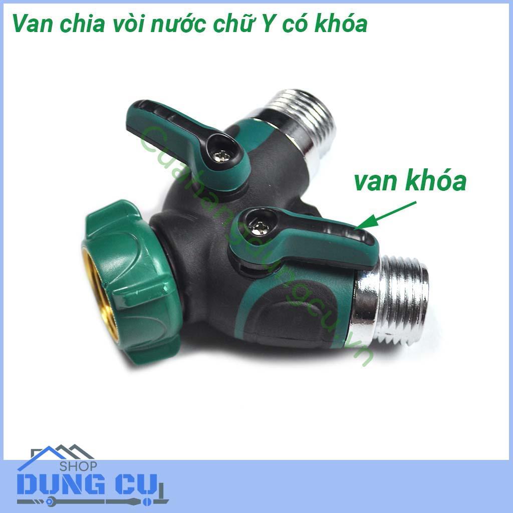Van chia nước chữ Y có khóa