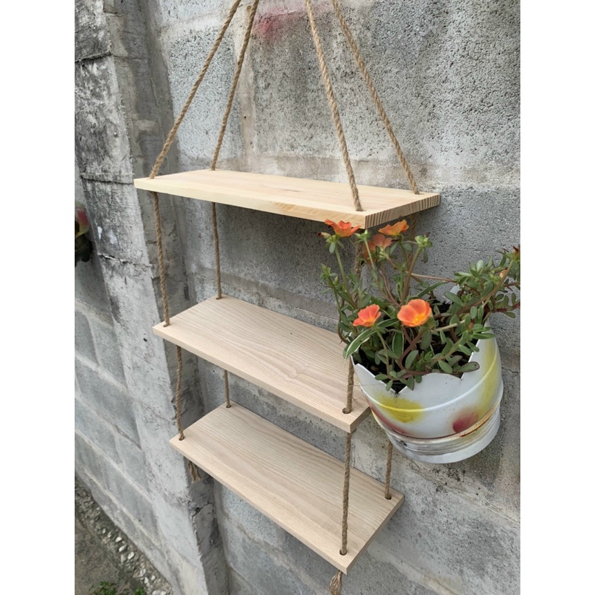 Kệ gỗ treo tường nhiều tầng (45x15 x1.5)