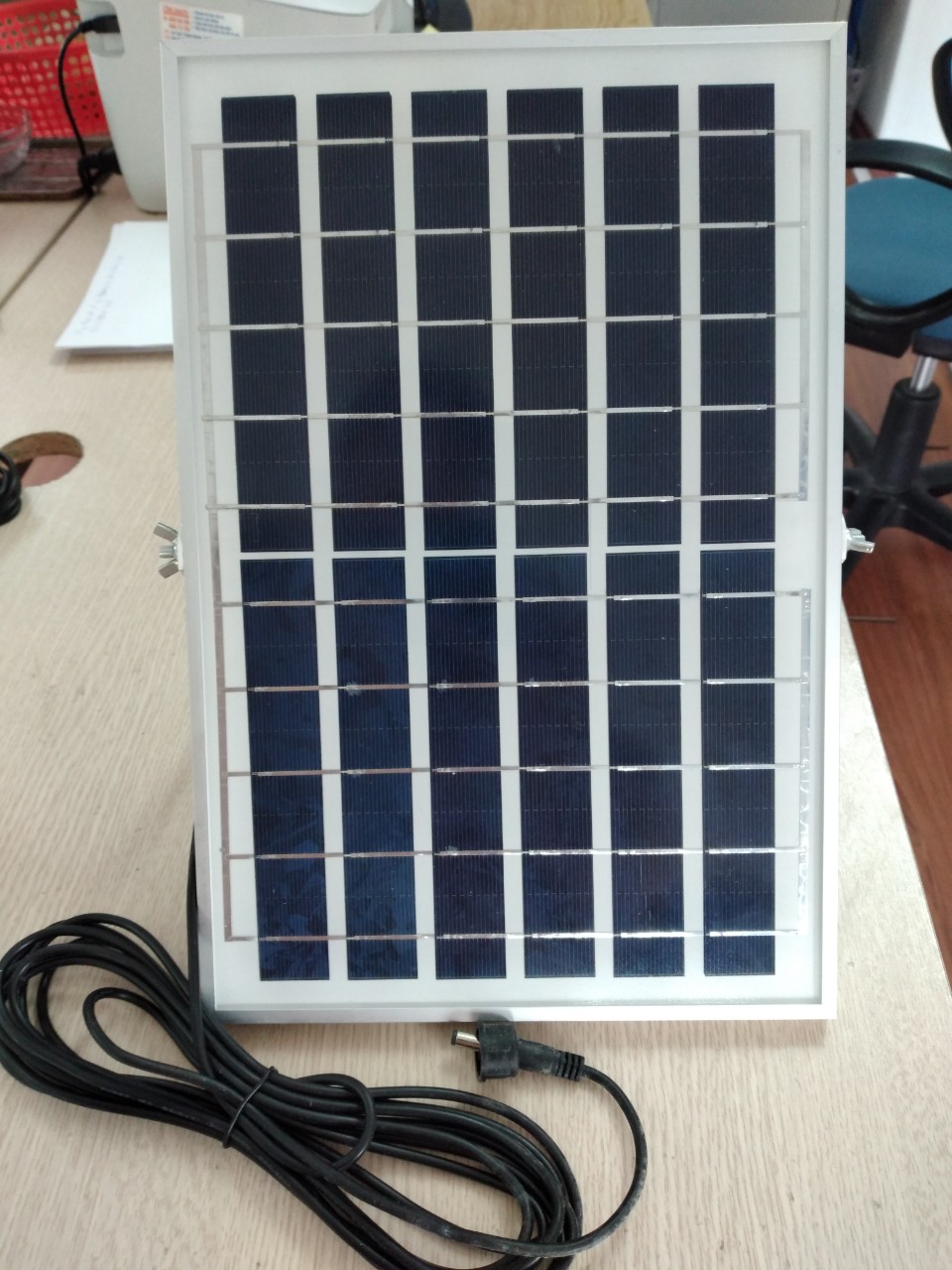 Tấm Pin poly 6v/10w (Kèm dây nối 5m - loại 1 chấu )