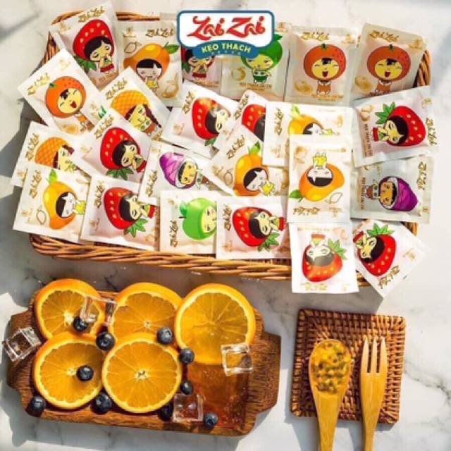 1KG THẠCH ZAIZAI MIX VỊ NGON MÊ LY