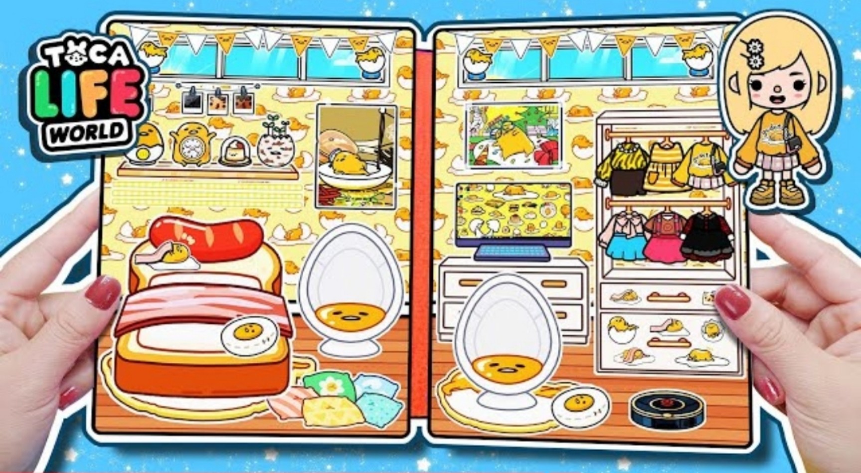 CandyHome Paper -búp bê giấy Quả Trứng búp bê giấy