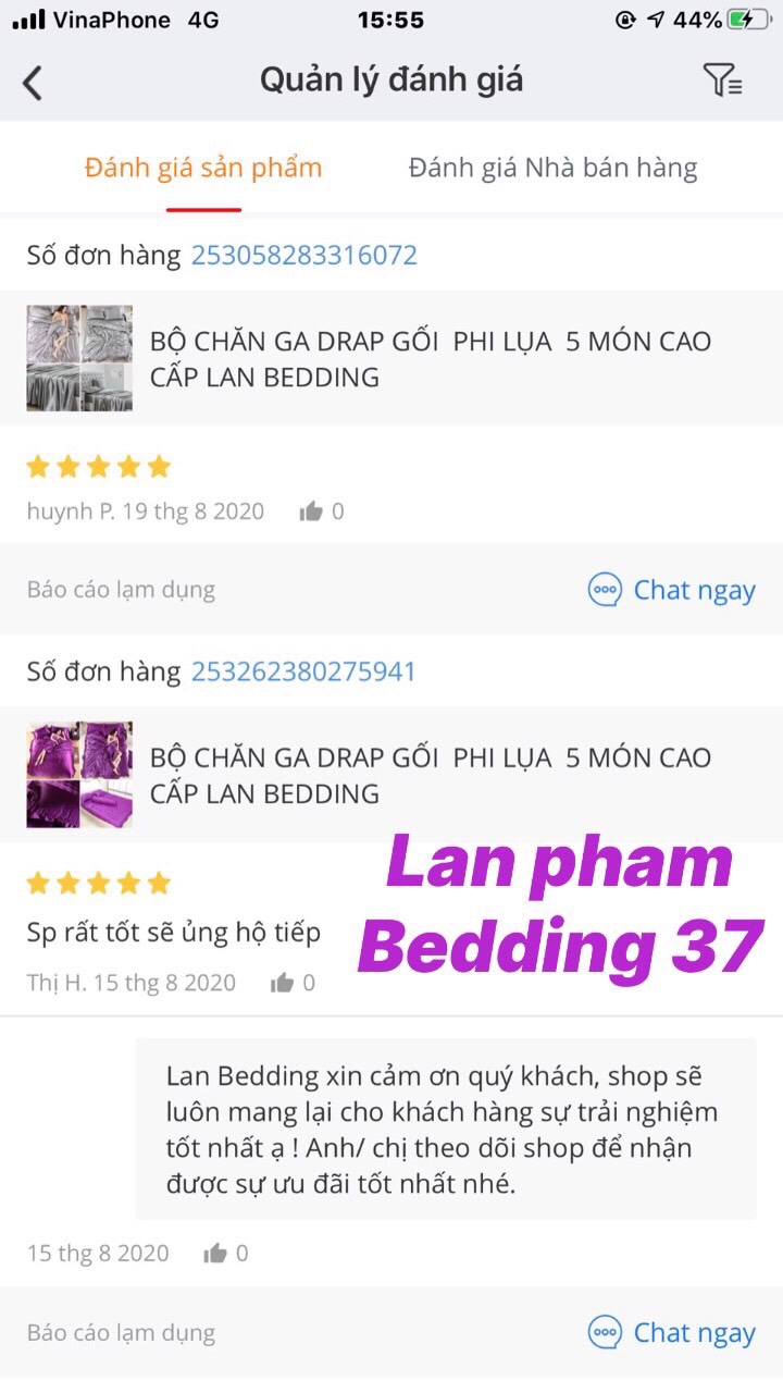 ( Lụa Loại 1) Ga - Drap Giường Lẻ Phi Lụa Lan Pham Bedding - Màu Xanh Matcha