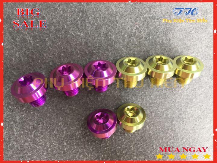 [HCM]Ốc 10li10 GR5 Đầu Dù Lắp Chân Kính Xe Máy (Giá 1 Con)