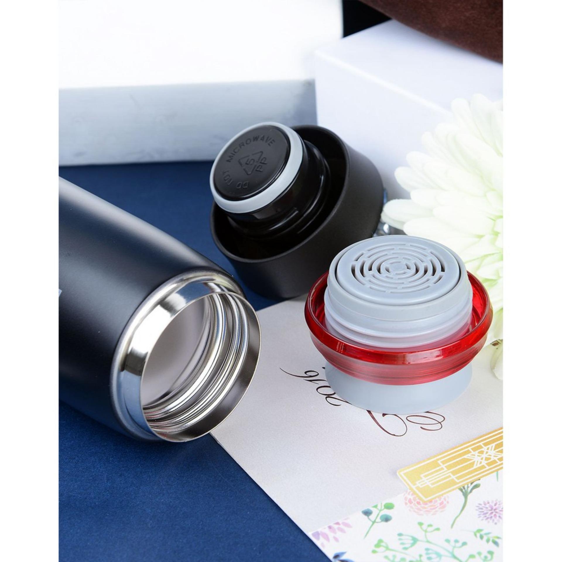 Bình Giữ Nhiệt Lock&Lock Feather Light 450Ml Lhc4131Bkr (Đen)