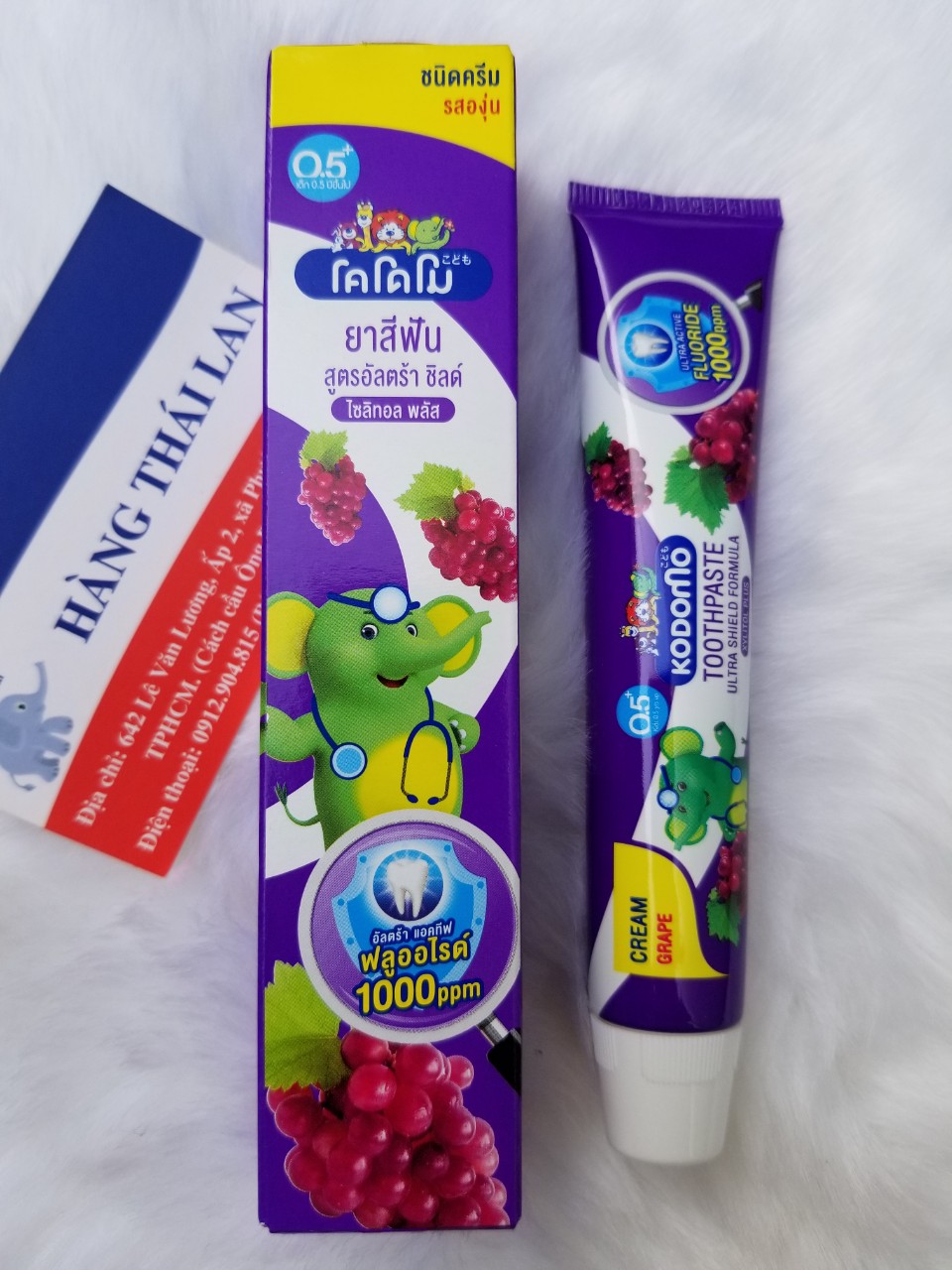 [HCM]Kem đánh răng trẻ em Kodomo Thái Lan 40gram