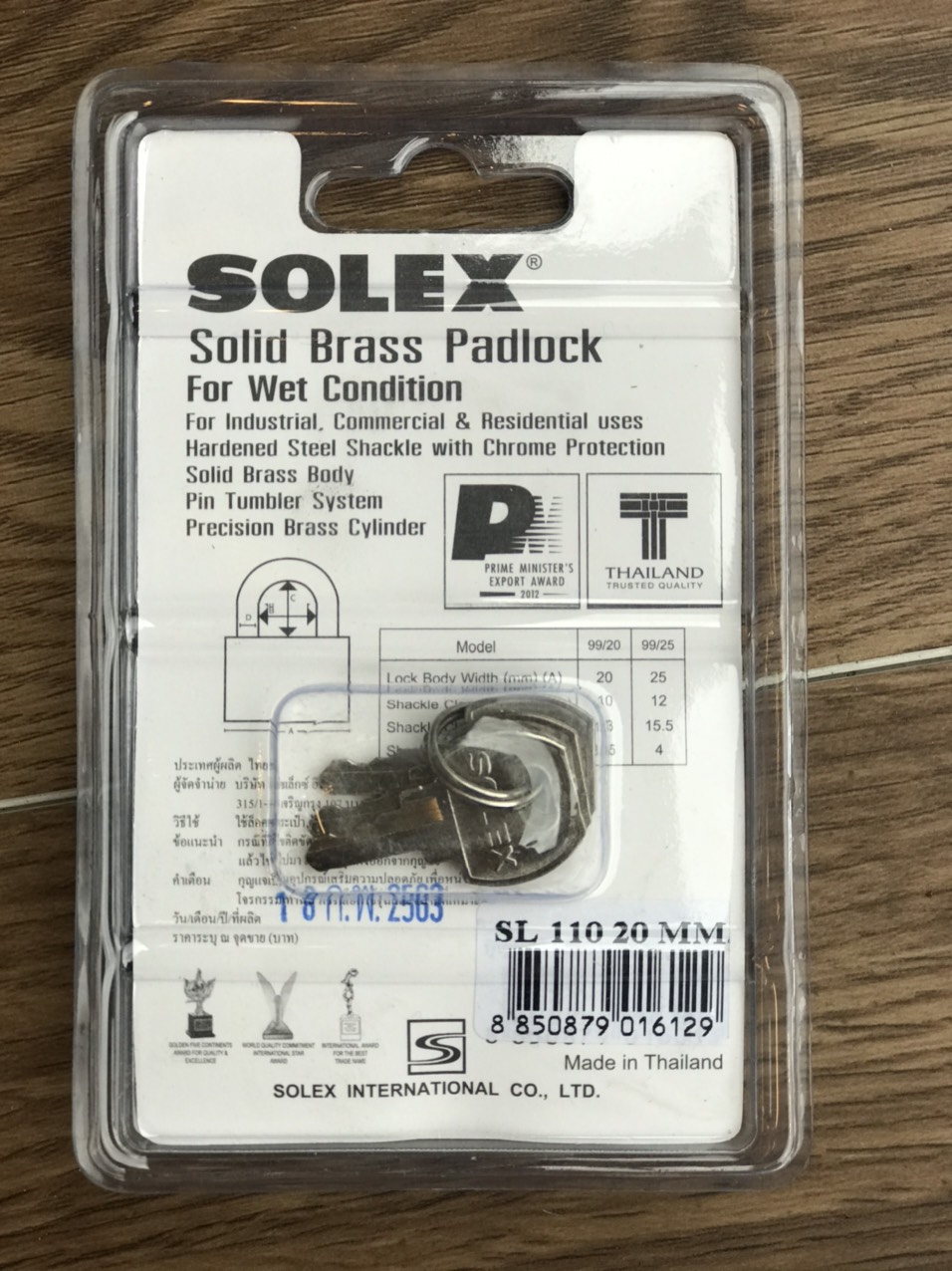 Khóa vali Solex made in Thailand