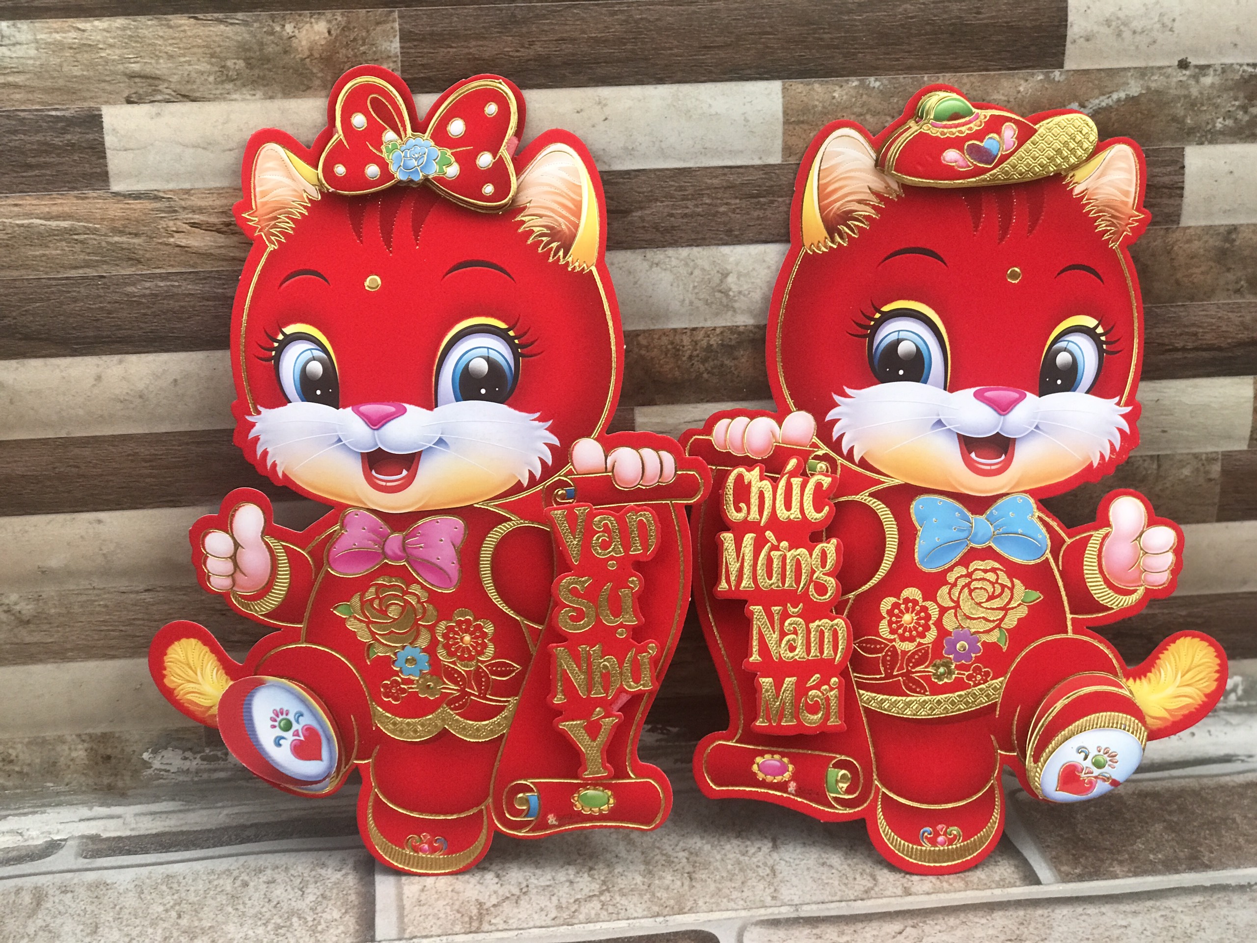 Decal Tết , decal trang trí Tết dán kính, dán tường