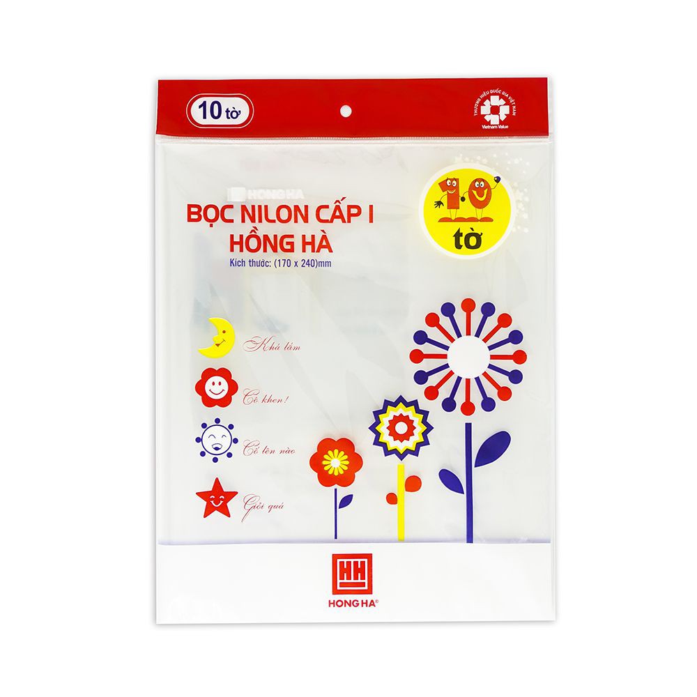 Bọc Vở Nilon Cấp 1 Hồng Hà