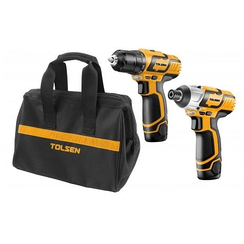 Bộ 2 máy vít và khoan 12V TOLSEN tốc độ cao