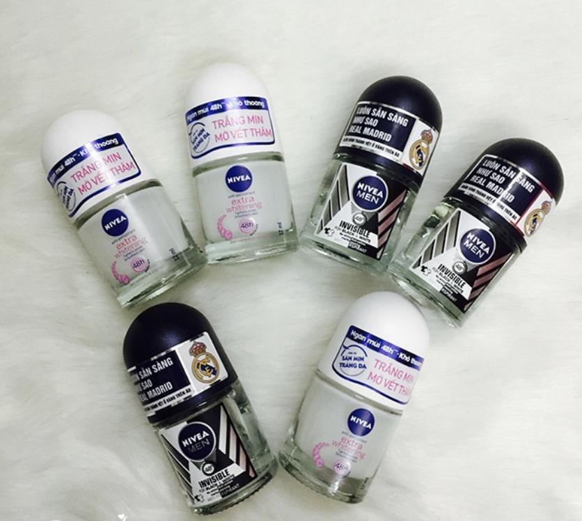 Lăn khử mùi Nivea nữ khô thoáng không vàng áo