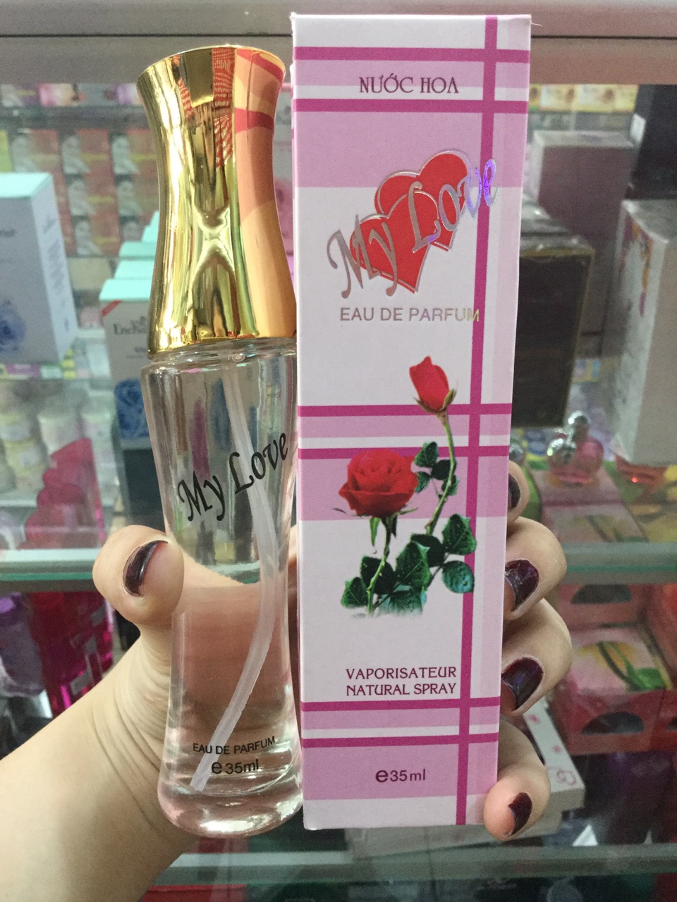 [HCM]NƯỚC HOA MYLOVE 35ML SỌC HỒNG