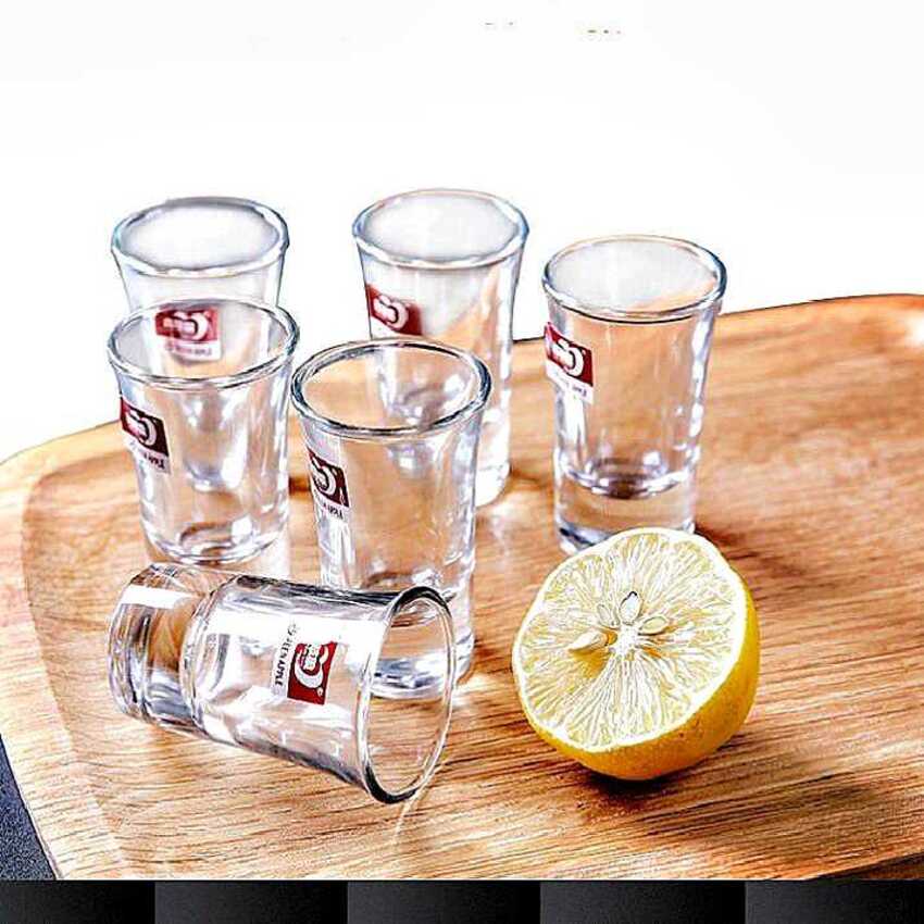 Bộ Ly Uống Rượu Nhỏ cao cấp (bộ 6 cái) thủy tinh đế dày – Bộ Ly Uống Rượu Đẹp – Ly Rượu Thủy Tinh - Cốc Uống Rượu - Ly Rượu Nhỏ siêu trong