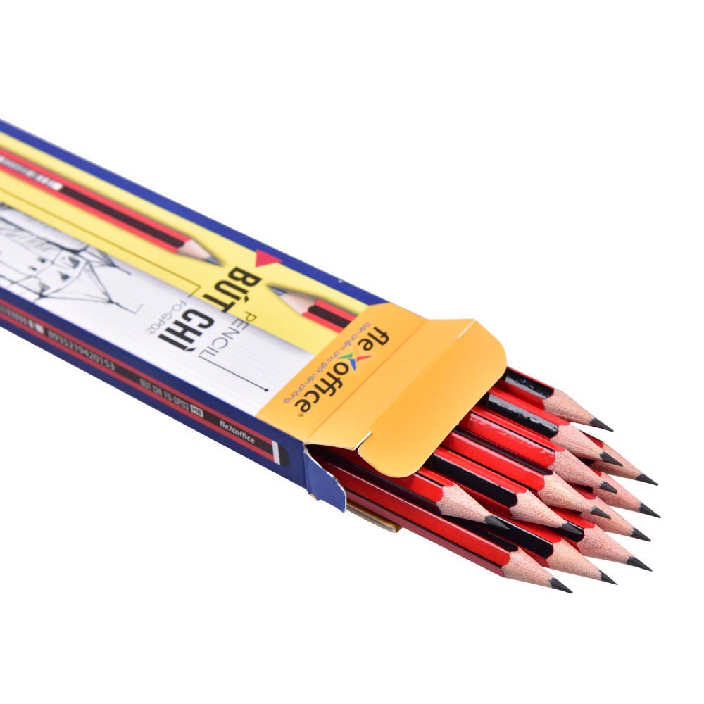 Hộp 12 Bút chì gỗ HB Flexoffice FO-GP03