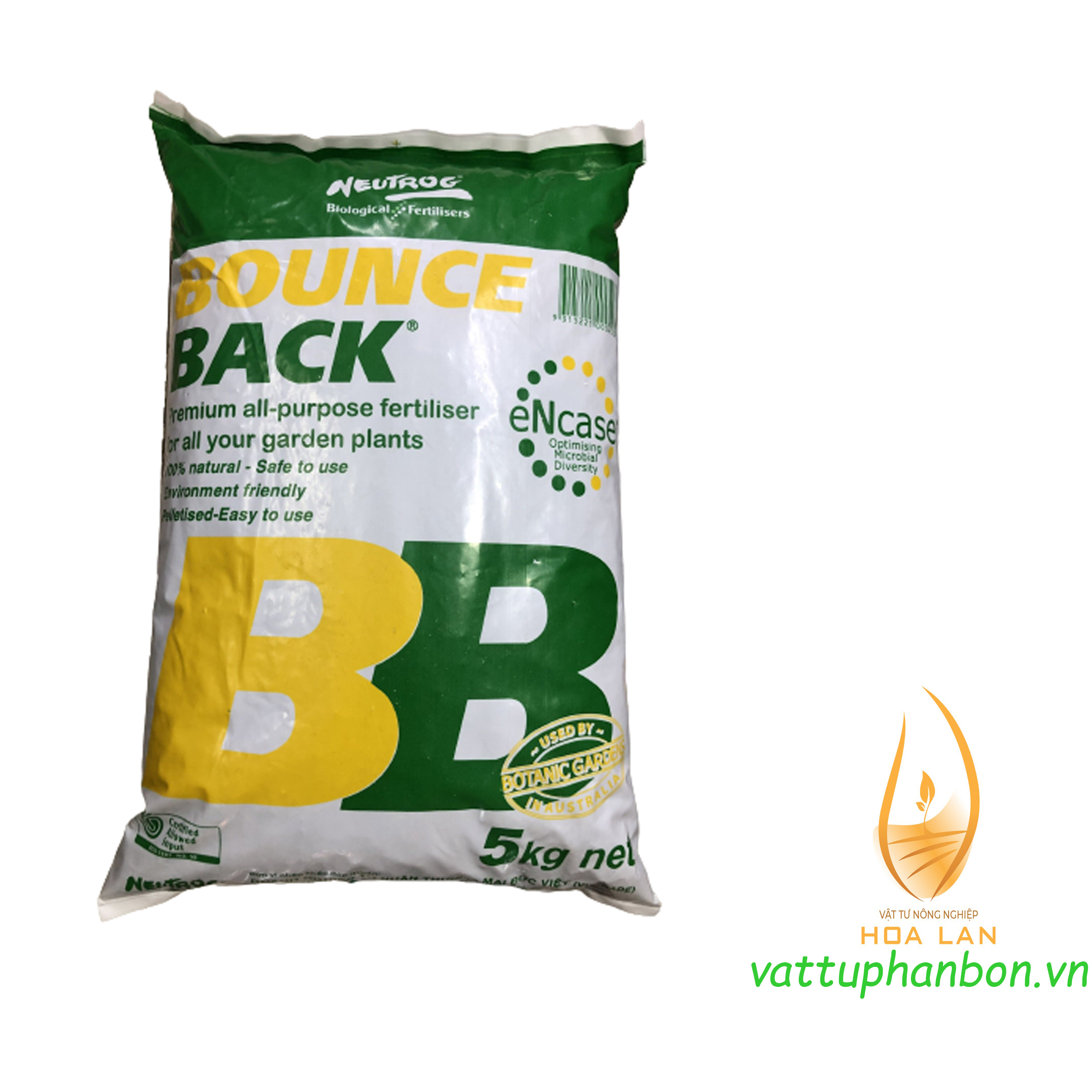 Phân hữu cơ đậm đặc dạng viên bounce back - #138a# 5kg