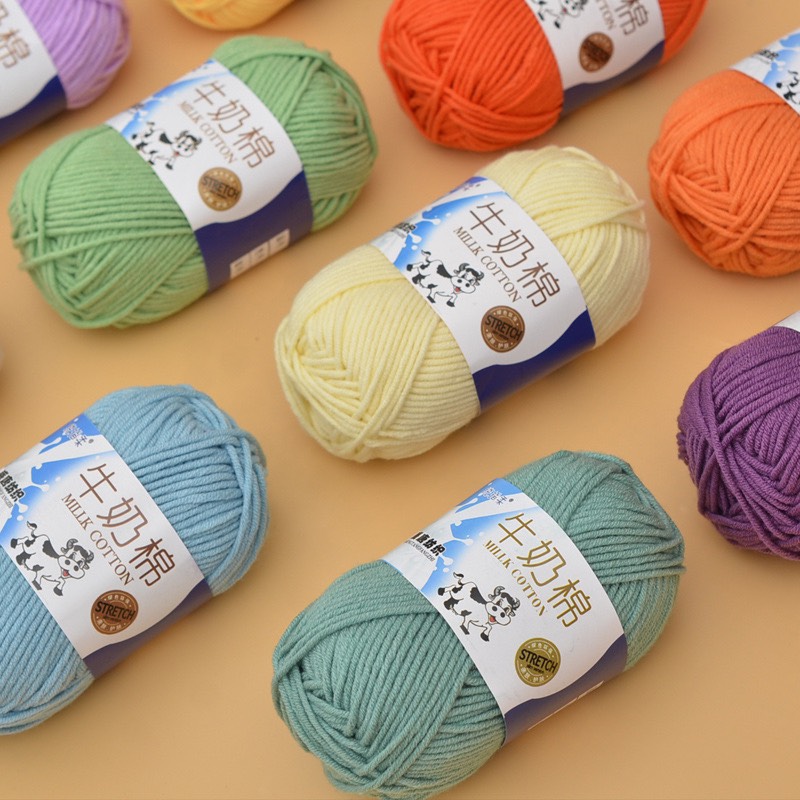 Len Milk Bò/Milk Cotton - Cuộn 50gr (Mã 51-93)