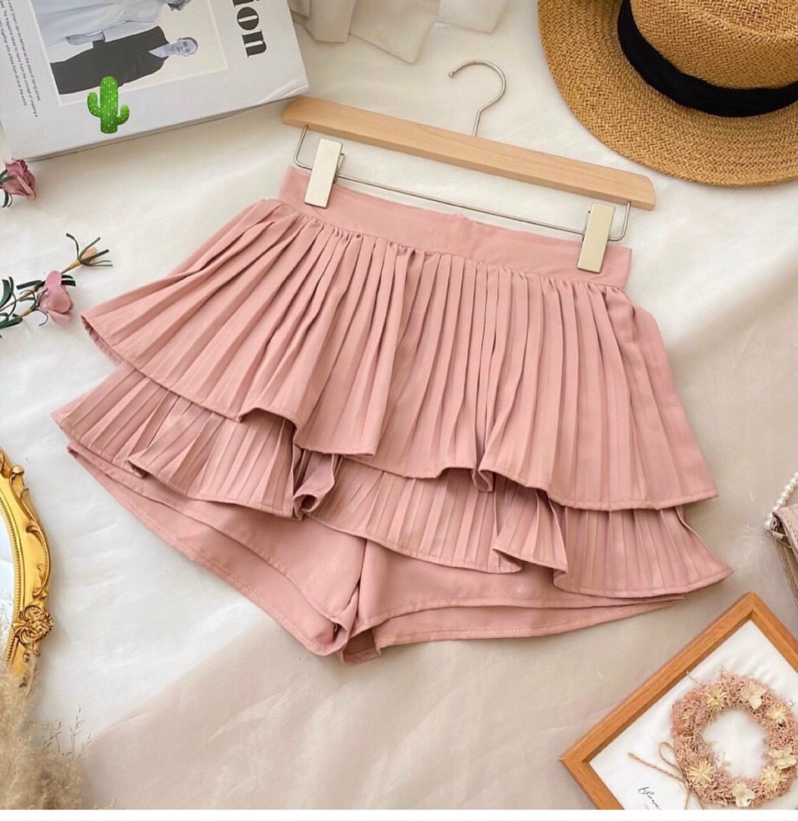 Chân Váy Xếp Ly 2 Tầng