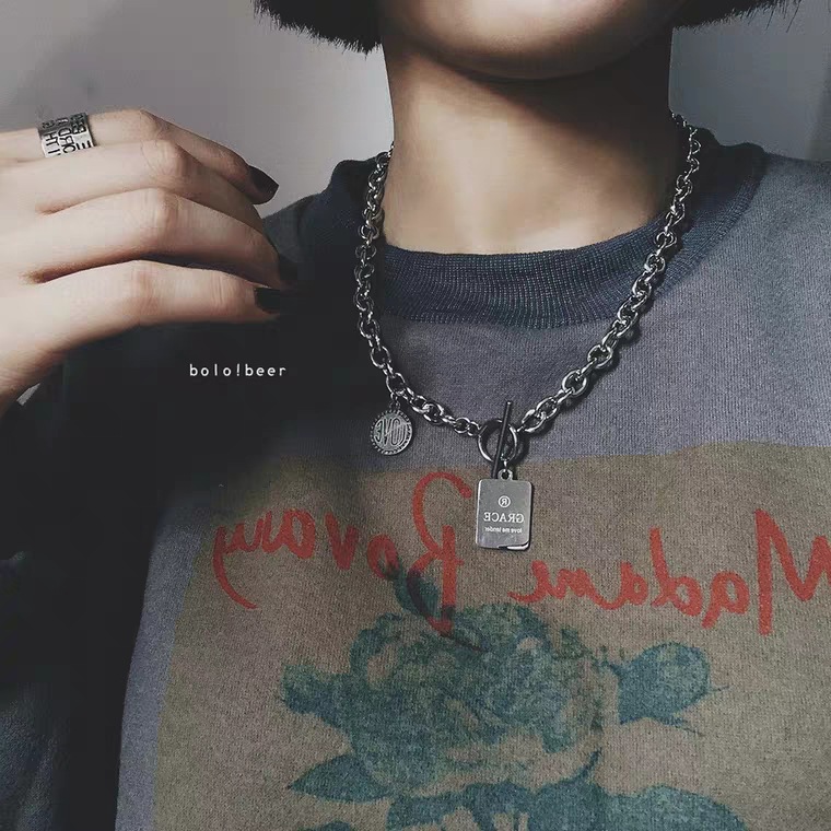 [HCM]Dây chuyền Unisex dây xích cá tính - ACN36