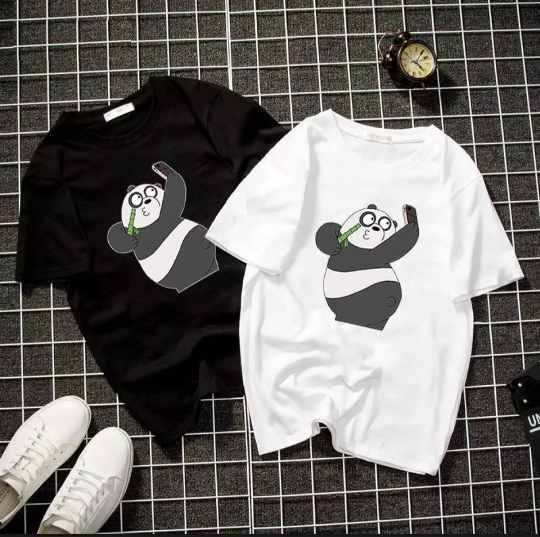 XẢ HÀNG - ĐỒNG GIÁ 19K Áo thun nữ form rộng Hàn Quốc in hình Gấu Trúc Mập dễ thương vải dày mịn mát