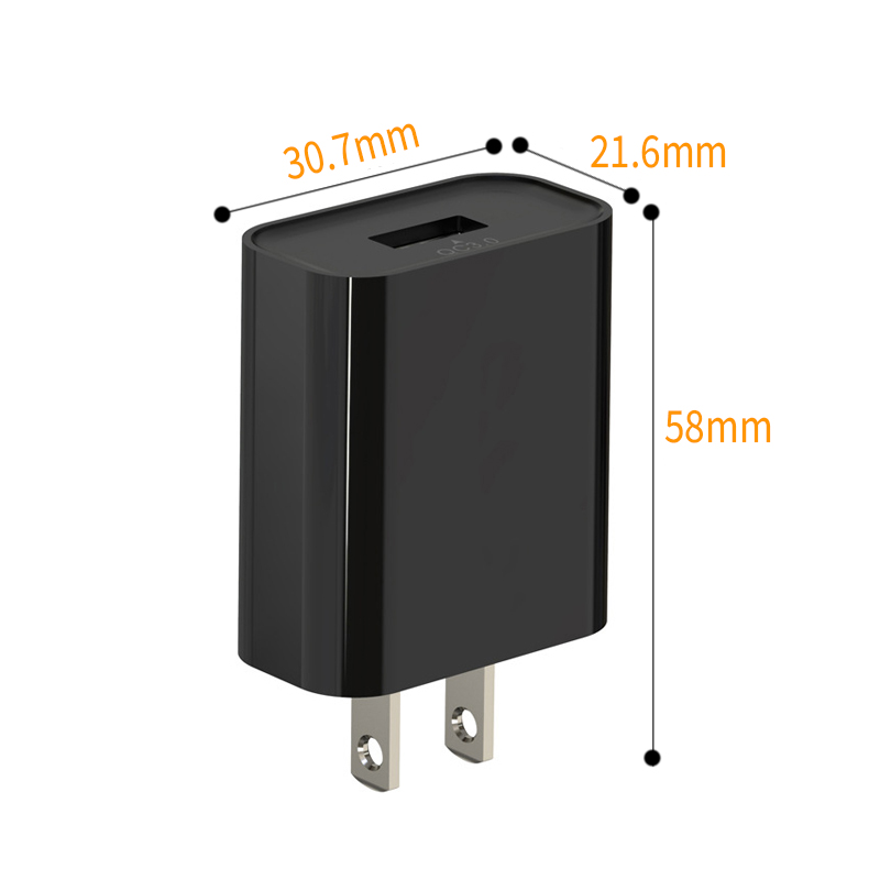Nguồn Adapter DC 5V/1A-2A, Loại 1 cổng Micro USB (Màu Đen - Trắng) - M9