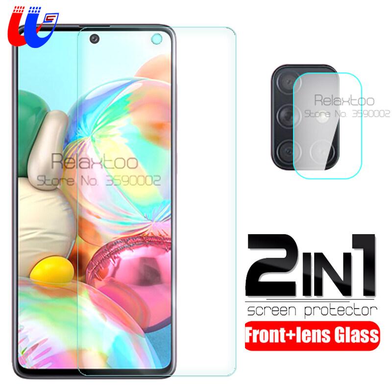 2-in-1 for samsung galaxy A72  A52 A32 2021 original tempered glass for samsung  A51 A71 2019 screen protector camera glass film