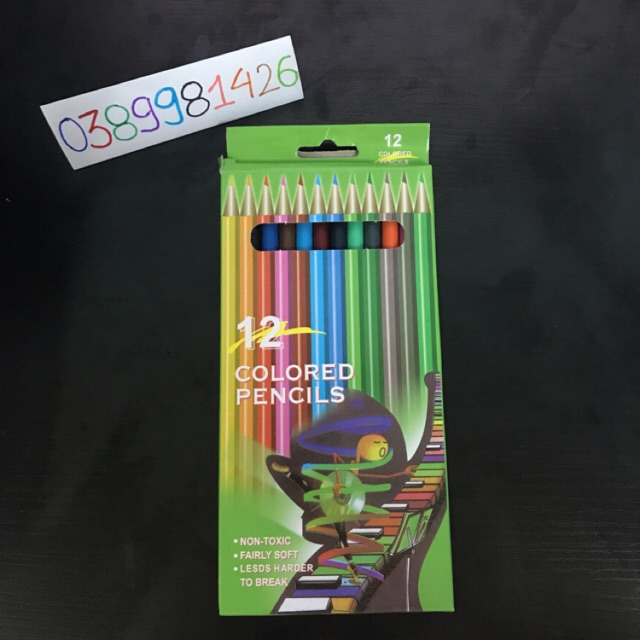 Bút Chì Gỗ 12 màu