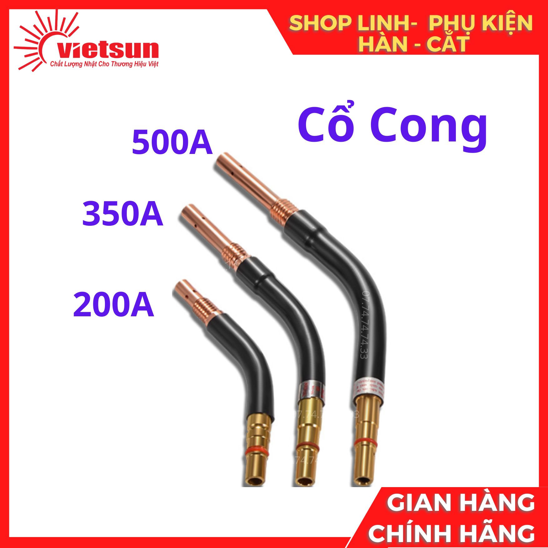 Cổ cong súng hàn mig
