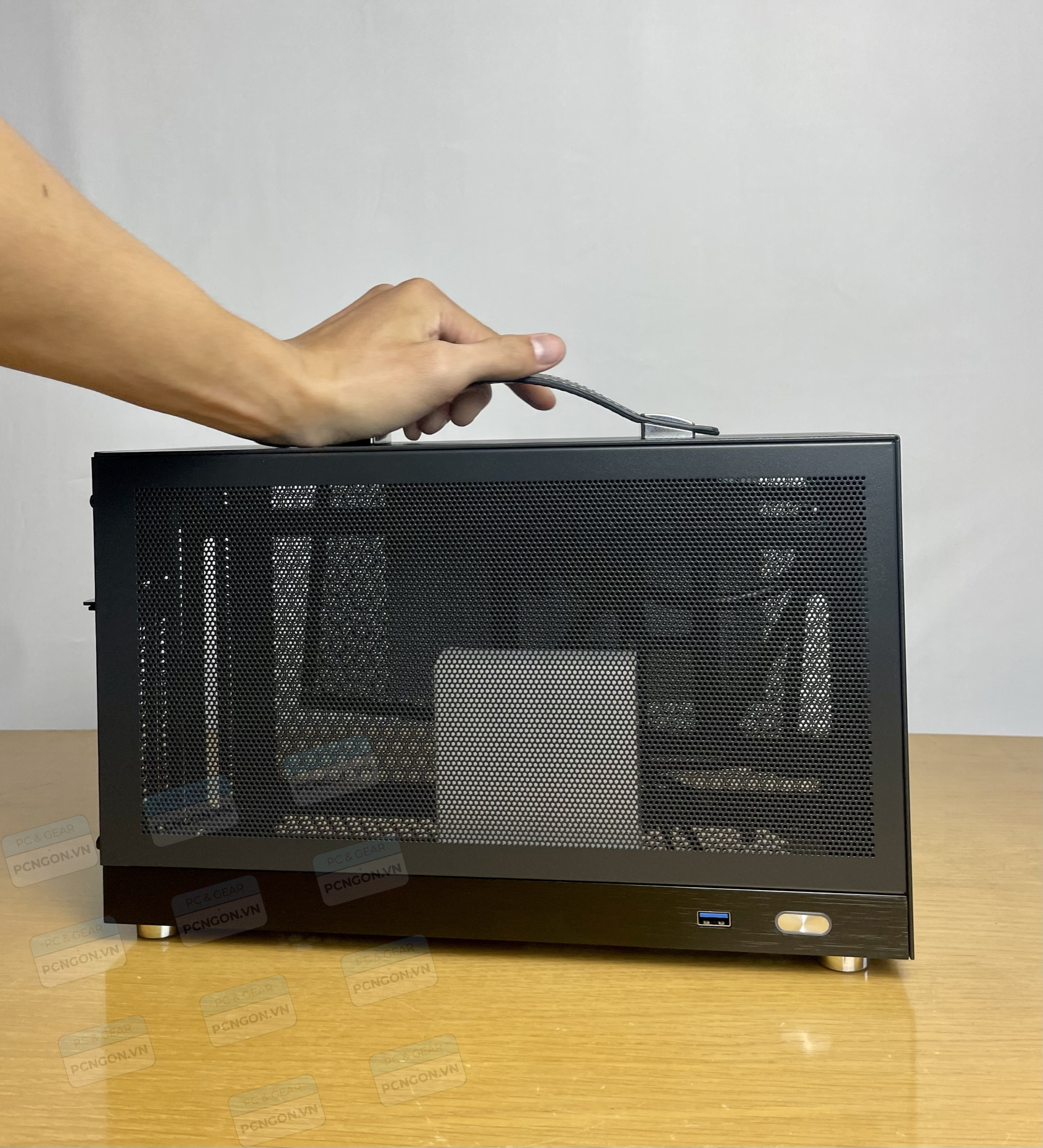 [PCNGON] shiny snake S400 mini ITX computer case -black (with  3.0 riser)