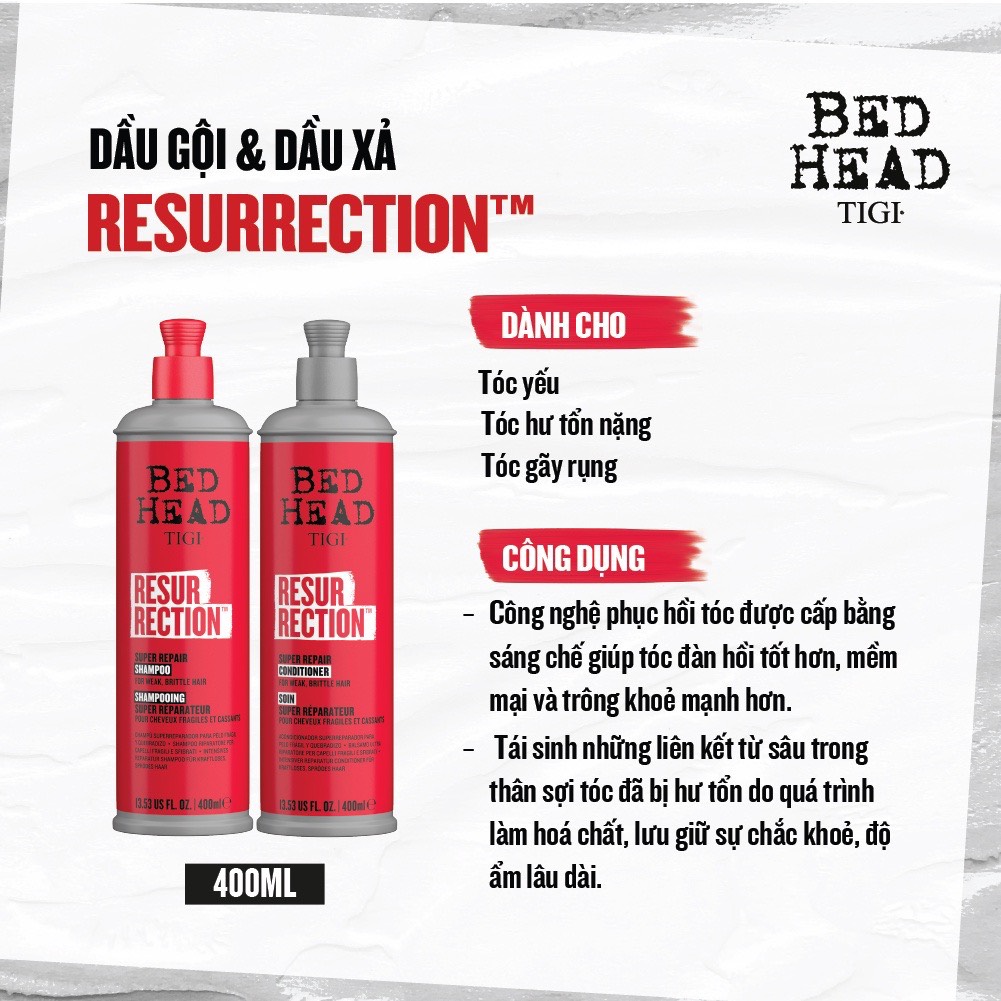 Dầu gội xả Tigi Bed Head 400ML - 600ML - 970ML