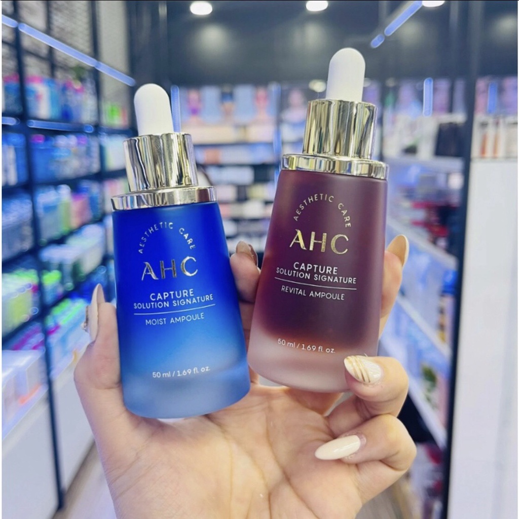 Tinh chất AHC Capture Solution Prime Ampoule – Màu Xanh (Cấp Ẩm Sáng Da)