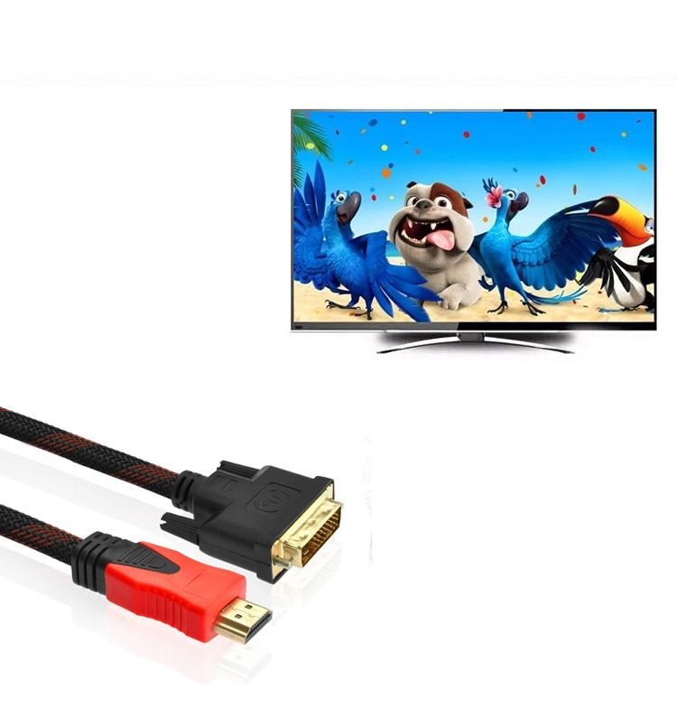Cáp DVI sang HDMI dây dù 1.5M 1080P