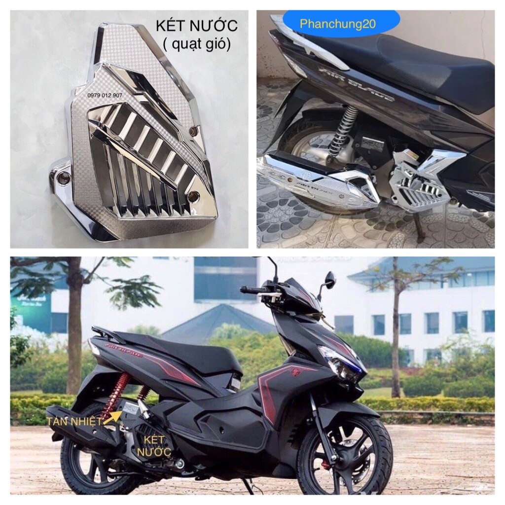 Ốp két nước dùng cho đời xe ab 2016 2017 2018 2019 crom