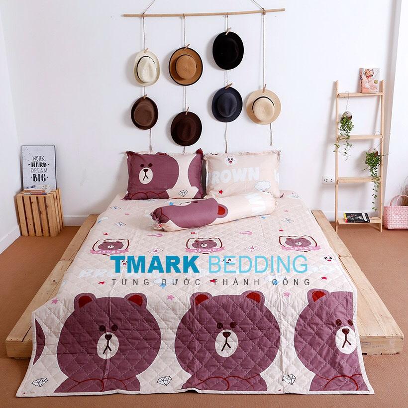 bộ chăn drap 5 món - drap giường
