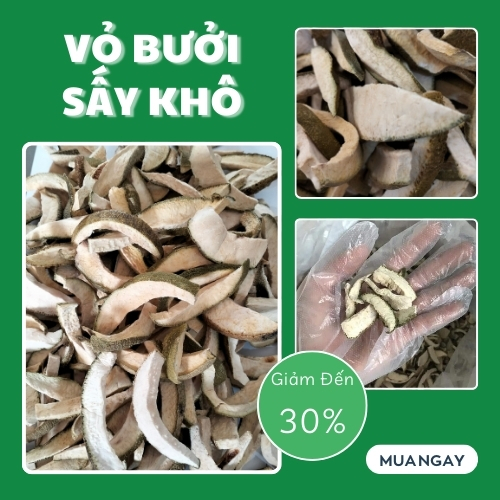 Vỏ bưởi khô 500g - Hàng sạch chuyên để pha trà và hỗ trợ duy trì vóc dáng