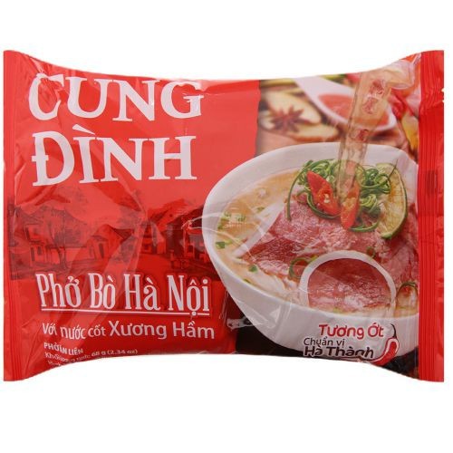 Thùng phở bò  Cung Đình 30 gói 68g