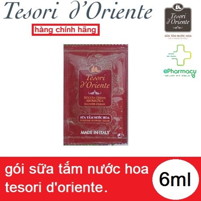 Sữa tắm nước hoa Tesori DOriente - Sữa tắm xích gói Tesori DOriente Italia gói 7ml