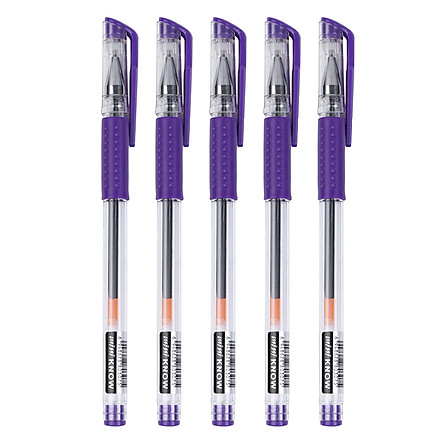 Hộp 12 Cây Viết Gel Mini Chất Lượng Tốt Ngòi 0.5mm ( Xanh, Đỏ, Đen, Tím )