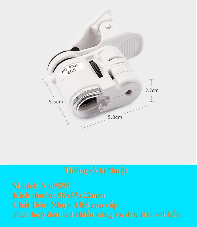 Kính Lúp Cầm Tay Mini 60X M2 Canino