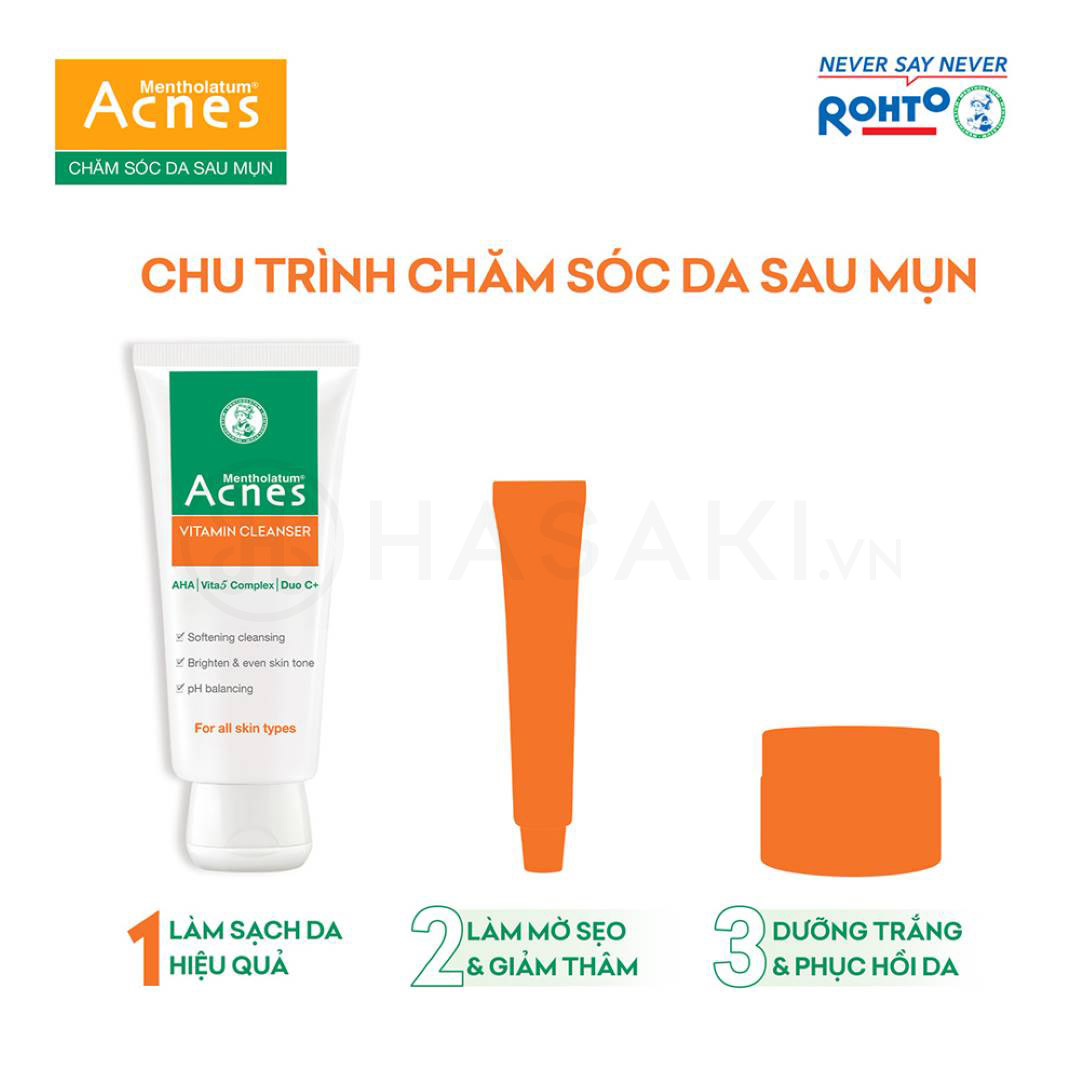 [HCM]Acnes Vitamin Cleanser - Kem rửa mặt Vitamin 100ml