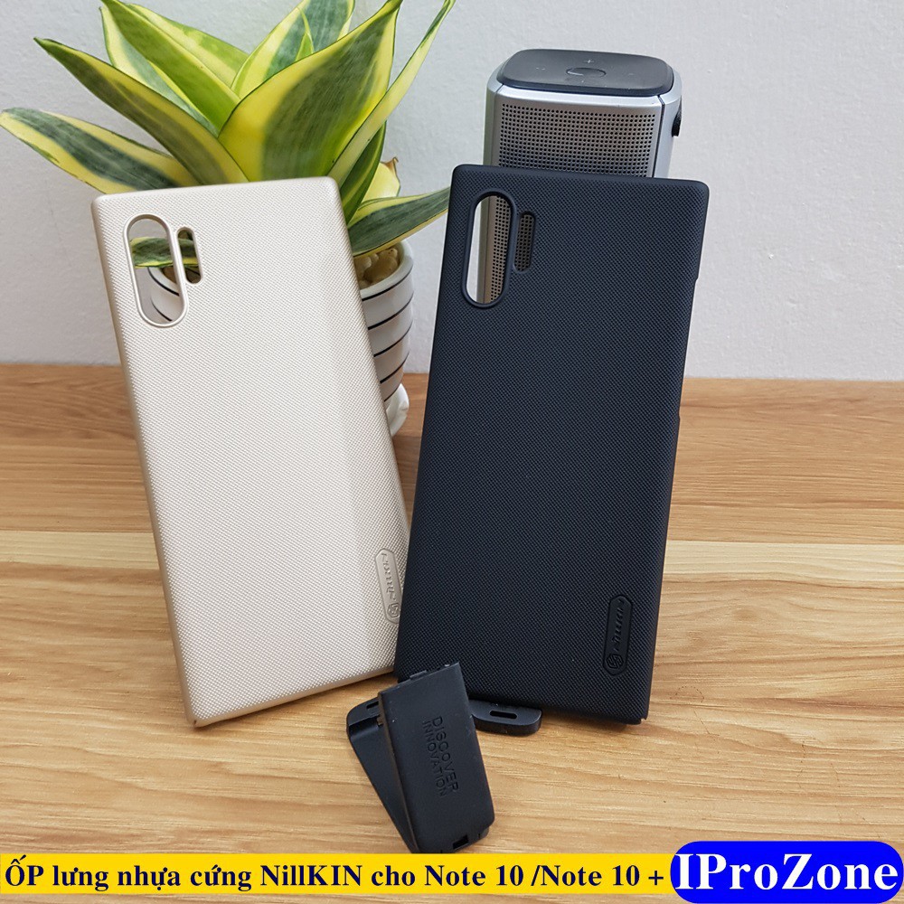 Ốp lưng nhựa cứng cho Samsung galaxy Note 10 , Note 10 Plus chính hãng NillKin chống bám vân tay