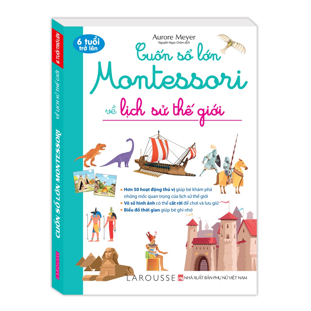Sách - cuốn sổ lớn montessori về lịch sử thế giới