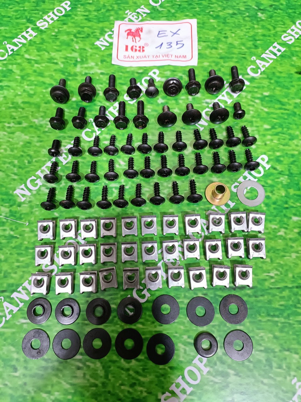 Bộ ốc dàn áo xe Exciter Sirius