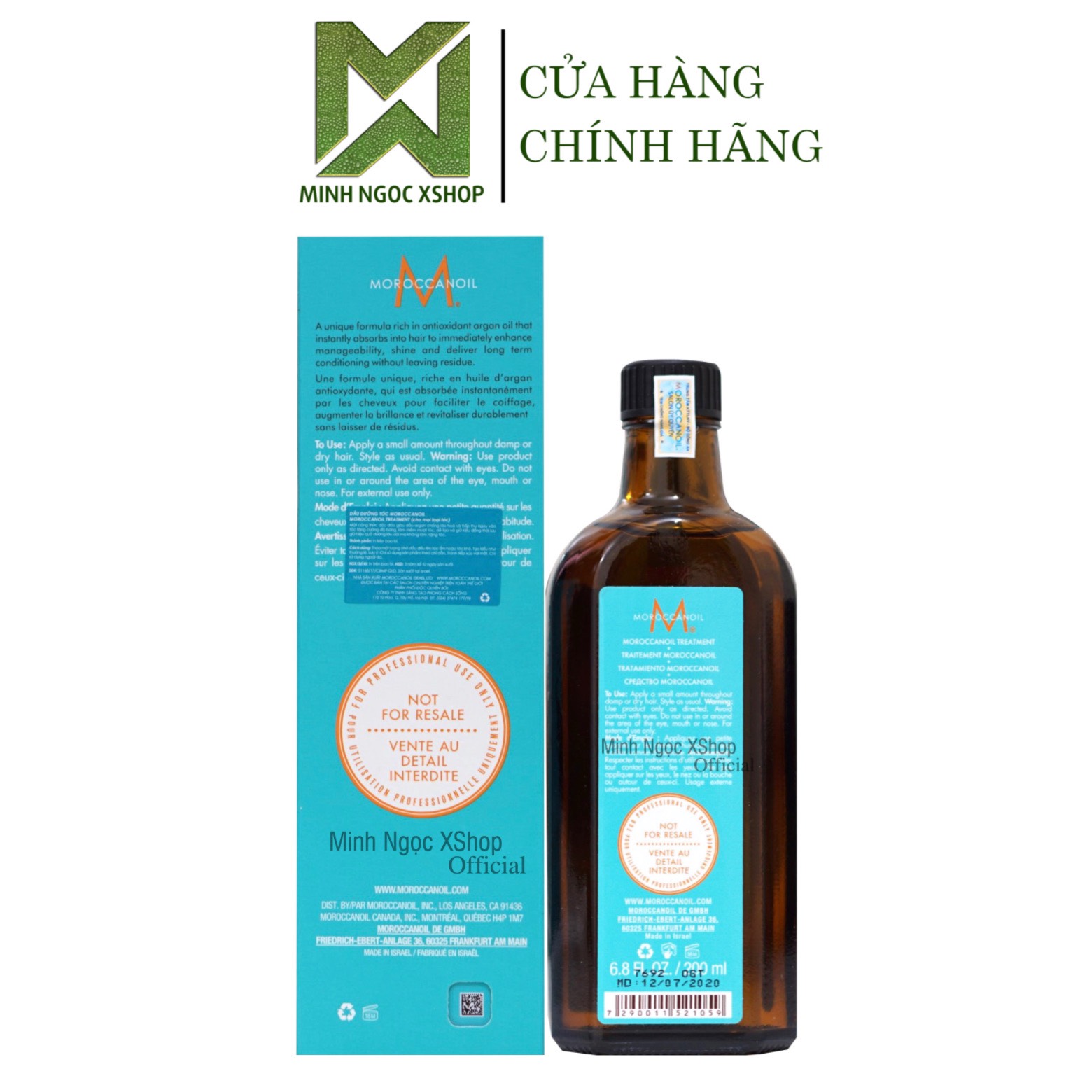 Tinh dầu dưỡng tóc Moroccanoil Treatment Original 200ML