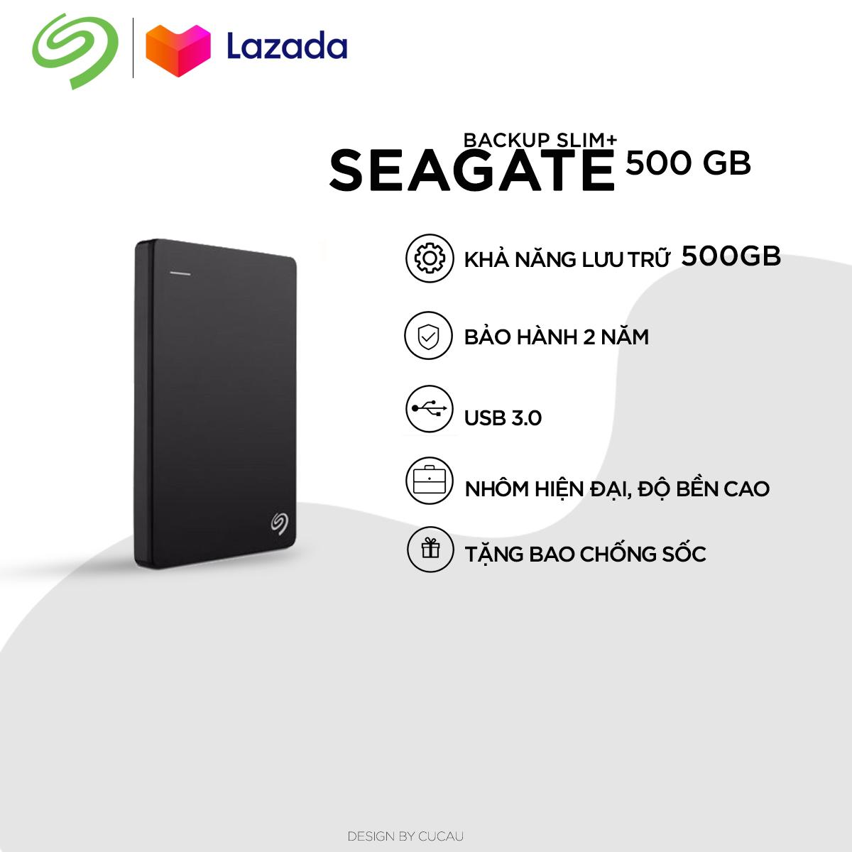 Ổ Cứng Di Động Seagate Backup Slim Plus 500GB Ổ Cứng Usb Tốc