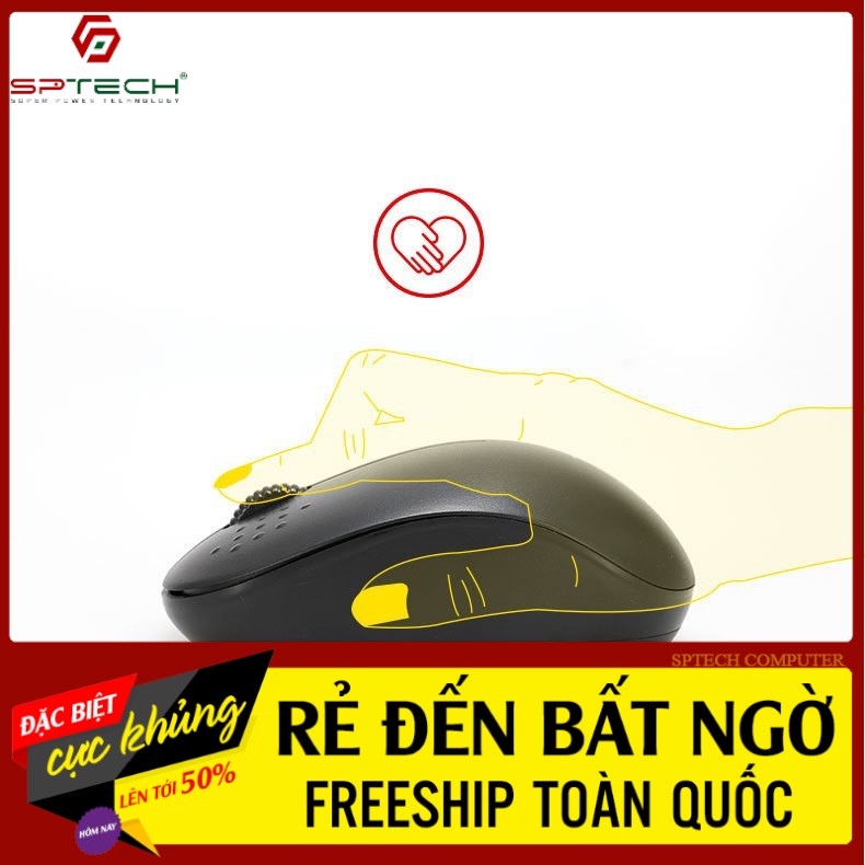 Chuột Không Dây 💎𝓕𝓡𝓔𝓔𝓢𝓗𝓘𝓟💎 Mouse Không Dây Văn Phòng T-Wolf Q4 Mini (BH 6 Tháng) SPTECH COMPUTER